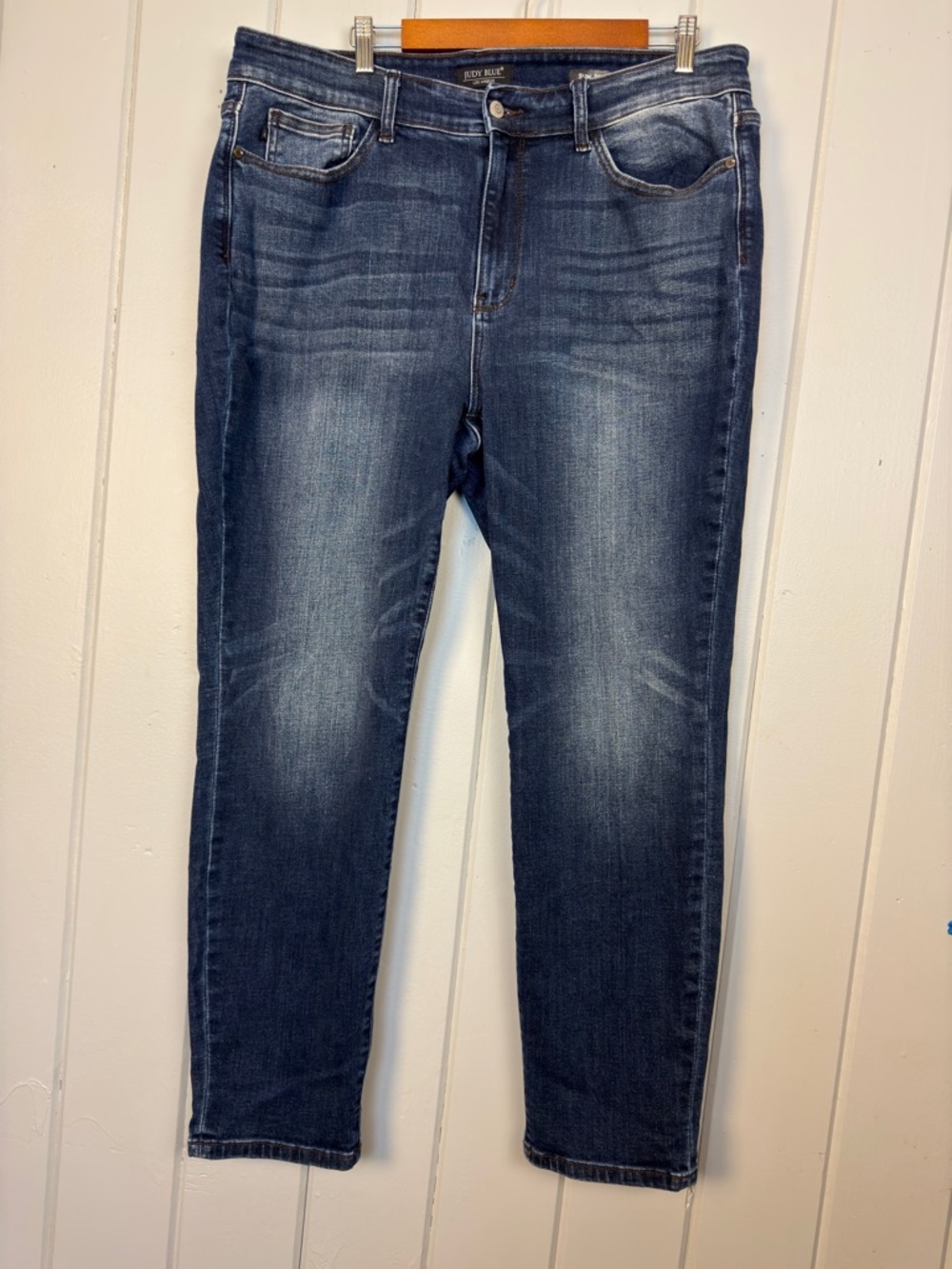 Judy Blue Miles City Mid Rise Slim Fit Dark Blue JB82428 DK-PL Size 18W